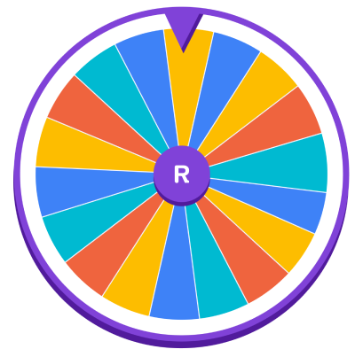 colorful roulette wheel